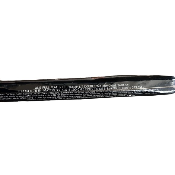 RALPH LAUREN Home Collection Leland Fair Isle Multi Full‎ Flat Sheet 100% Cotton - Picture 5 of 6